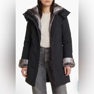 Save The Duck Samantha Faux Fur Trim Hooded Parka